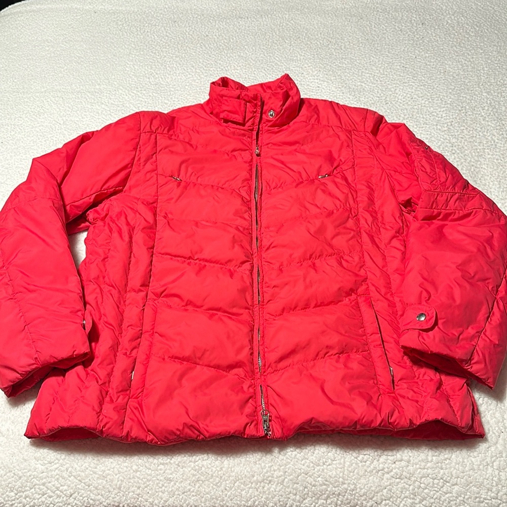 Lands End Girls Pink Down Puffer Coat, EUC, Size Girls 18/20